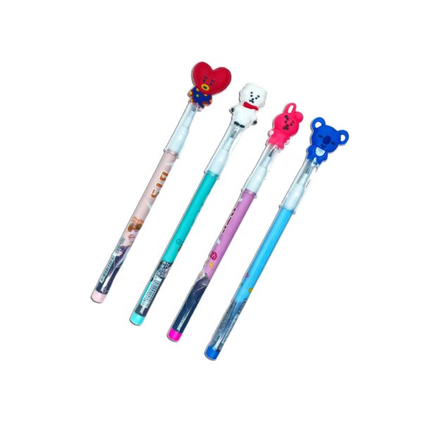 BTS BT21 Push Stack Pencils with Lead Bullet