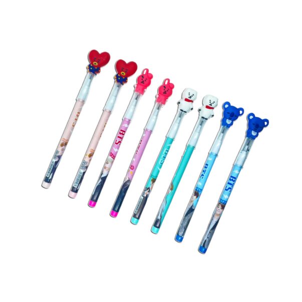 BTS BT21 Push Stack Pencils with Lead Bullet