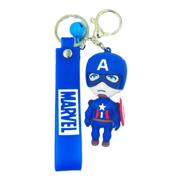 3d Silicone with Lanyard Metal Key Chain