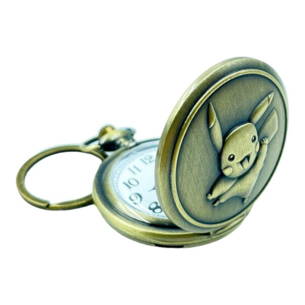 Pocket Watch with Metallic Key Chain