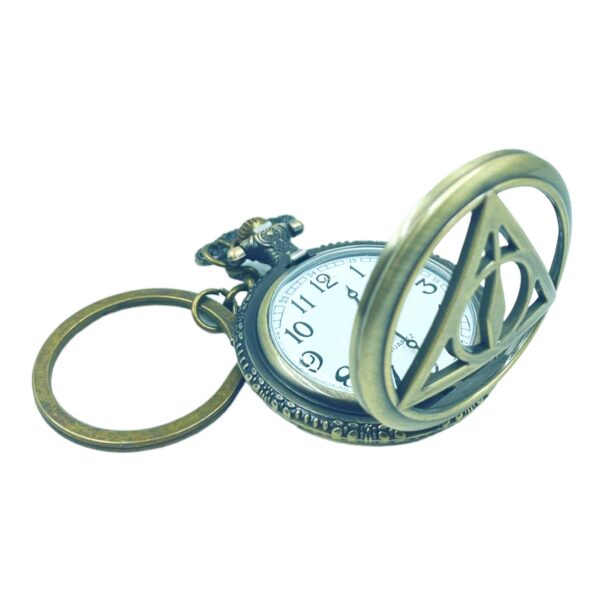 Pocket Watch with Metallic Key Chain