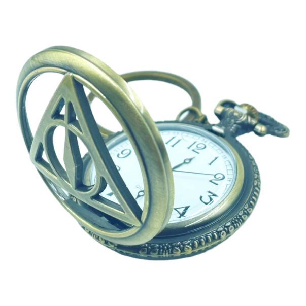 Pocket Watch with Metallic Key Chain