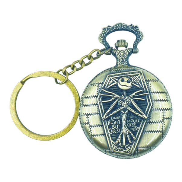 Pocket Watch with Metallic Key Chain