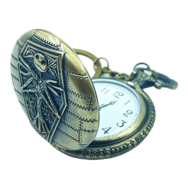 Pocket Watch with Metallic Key Chain