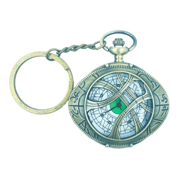 Pocket Watch with Metallic Key Chain