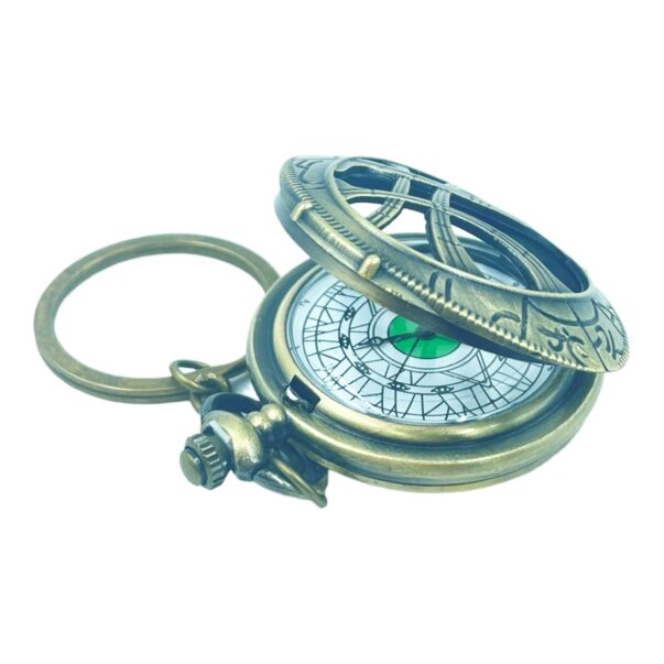 Pocket Watch with Metallic Key Chain