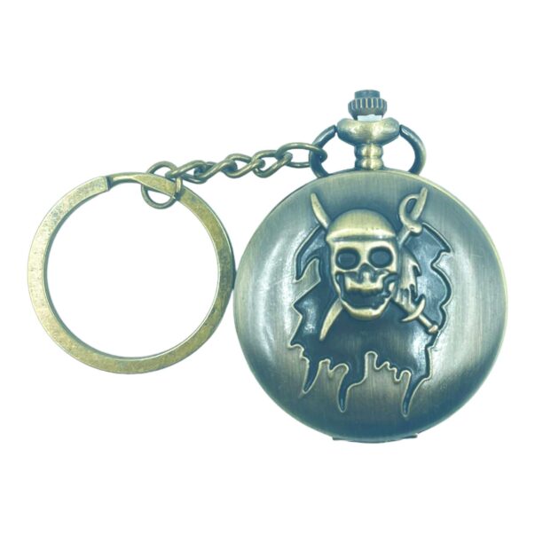 Pocket Watch with Metallic Key Chain