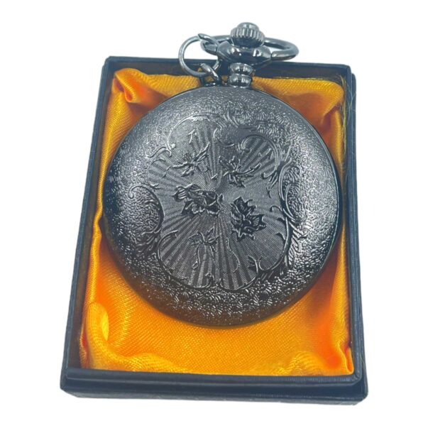 Pocket Watch with Metallic Key Chain