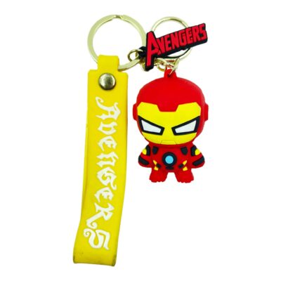 3d Silicone with Lanyard Metal Key Chain