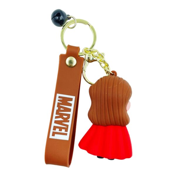 3d Silicone with Lanyard Metal Key Chain