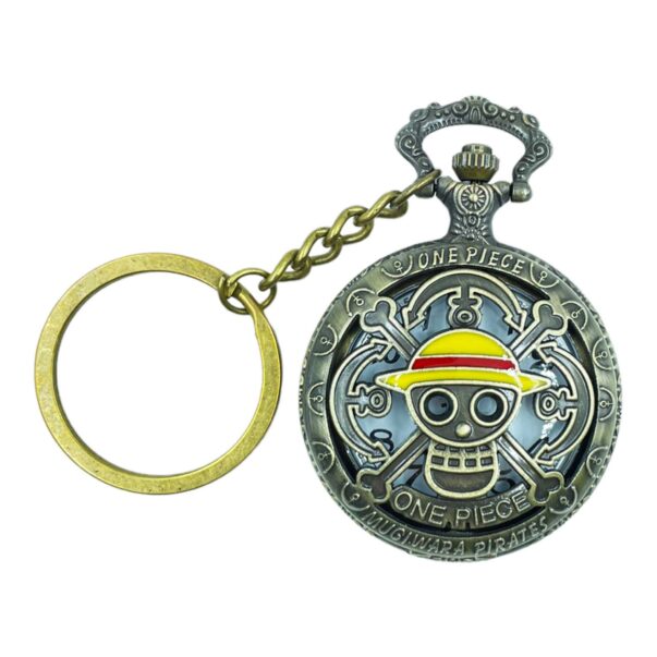 Pocket Watch with Metallic Key Chain