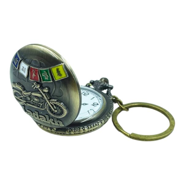 Pocket Watch with Metallic Key Chain