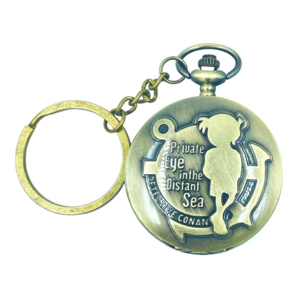 Pocket Watch with Metallic Key Chain