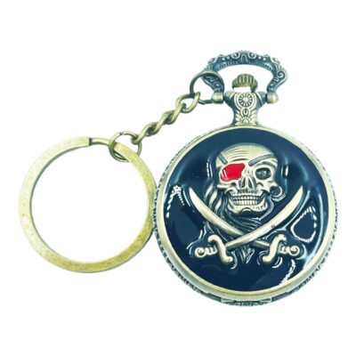 Pocket Watch with Metallic Key Chain