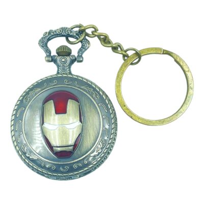 Pocket Watch with Metallic Key Chain