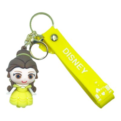 3d Silicone with Lanyard Metal Key Chain