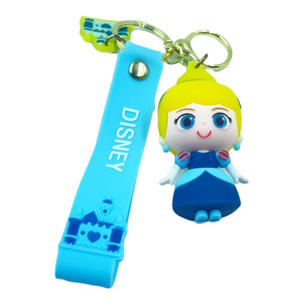 3d Silicone with Lanyard Metal Key Chain