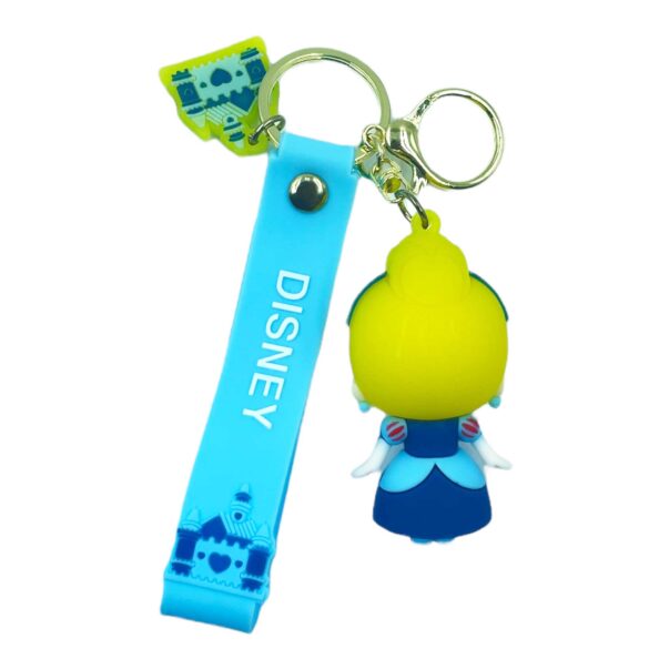 3d Silicone with Lanyard Metal Key Chain