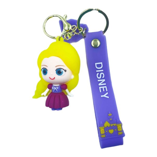 3d Silicone with Lanyard Metal Key Chain