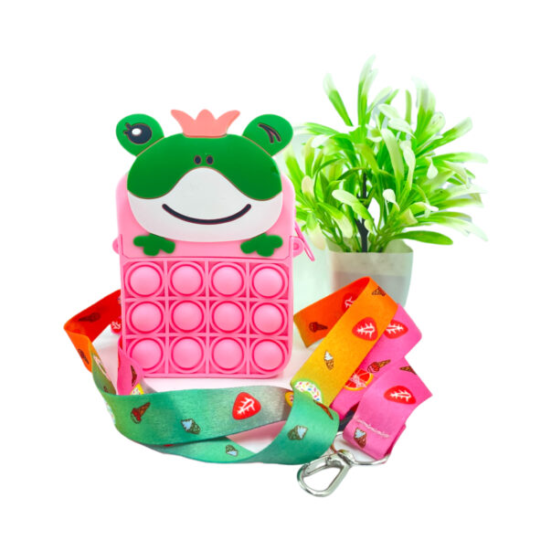 Frog Turtle Shape Pouches for Kids, Fidget Toy Pop it Bag for Girls