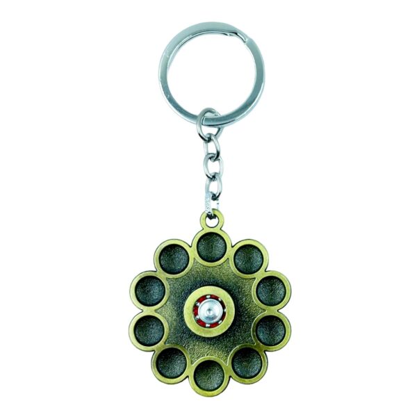 Rotating Spinning Metal Keychain