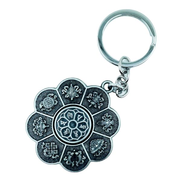 Rotating Spinning Metal Keychain