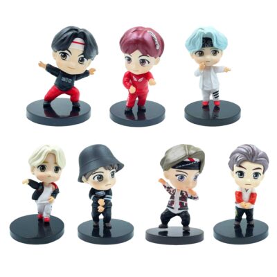 BTS Action Figures Set for Office Desk & Study Table