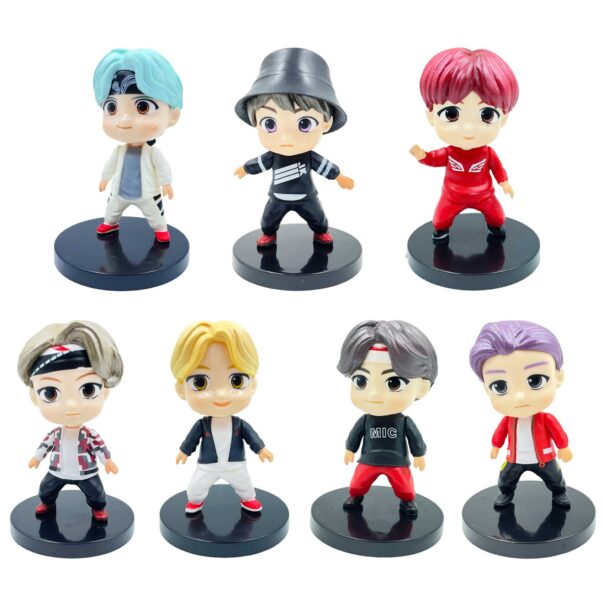 BTS Action Figures Set for Office Desk & Study Table