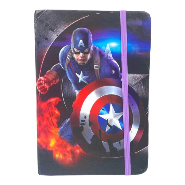 Captain America A5 Ribbon Diary with assorted 1 Pen and Pencil