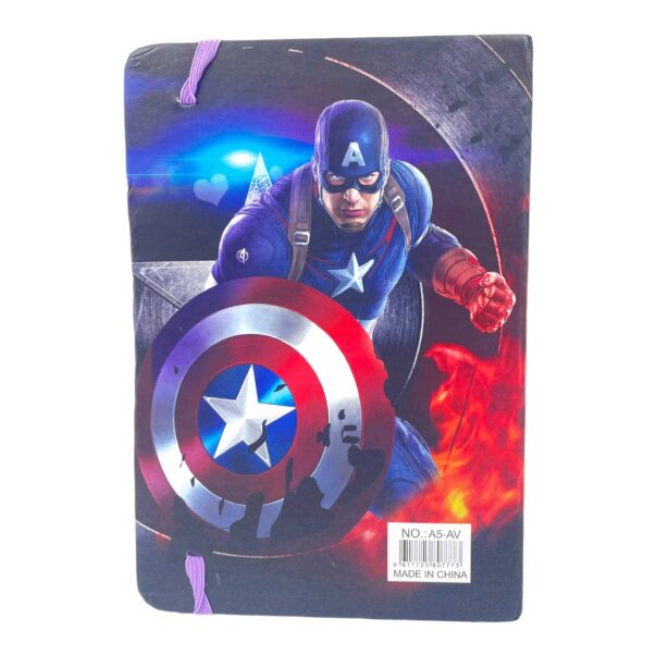 Captain America A5 Ribbon Diary with assorted 1 Pen and Pencil