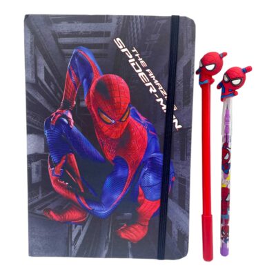 Spiderman A5 Magnet Diary with assorted 1 Pen and Pencil