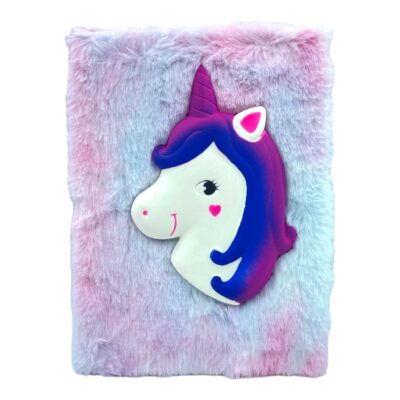 Unicorn Fur Diary with Plush toy