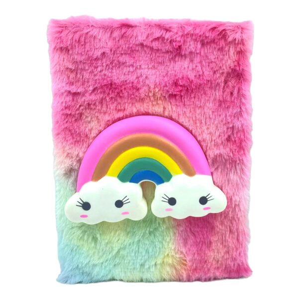 Unicorn Fur Diary with Plush toy