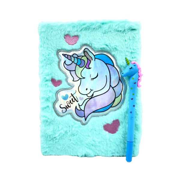 Unicorn A5 Magnet Diary with assorted 1 Pen and Pencil