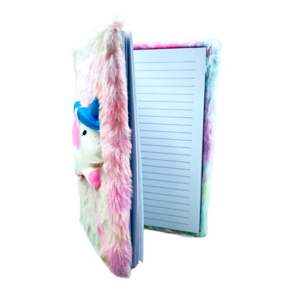 Unicorn Fur Diary with Plush toy