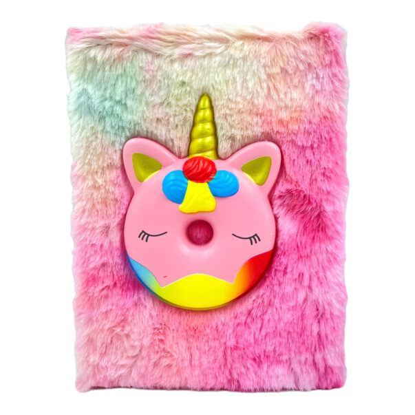 Unicorn Fur Diary with Plush toy