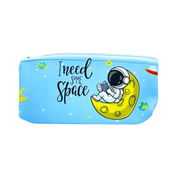 Astronaut Pencil Pouch with assorted 1 Gel Pen and Pencil