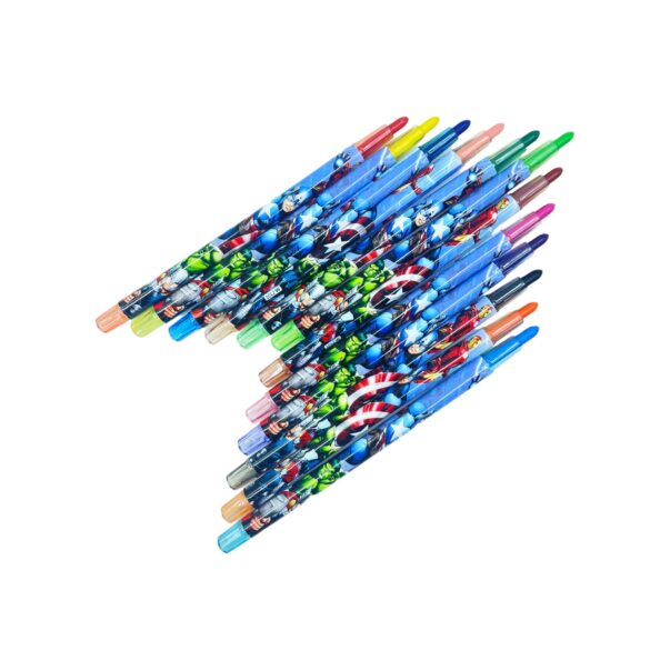 Avengers Rolling 12 Colourful Sticks Crayons