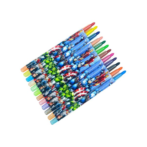 Avengers Rolling 12 Colourful Sticks Crayons