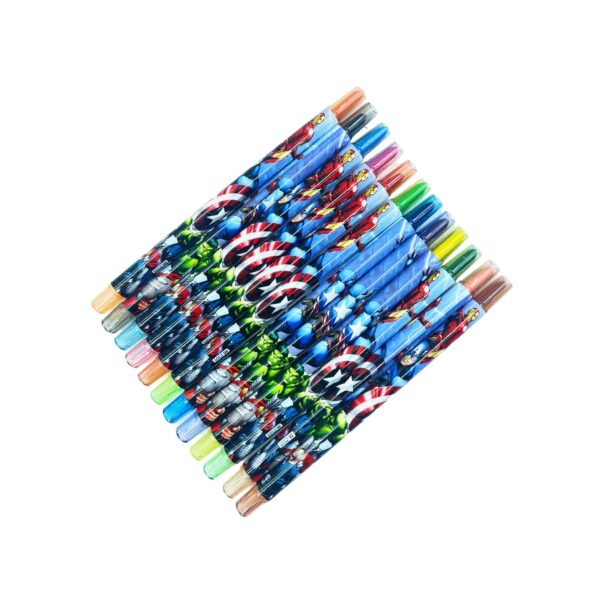 Avengers Rolling 12 Colourful Sticks Crayons