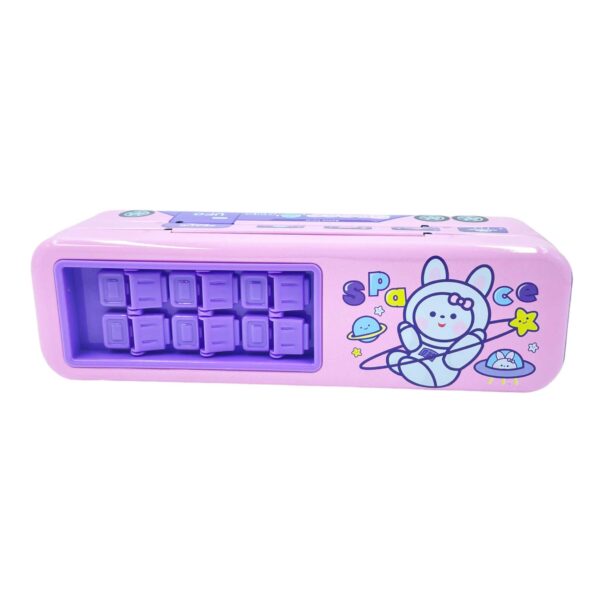 Bus Shape dual layer Metal Pencil Box