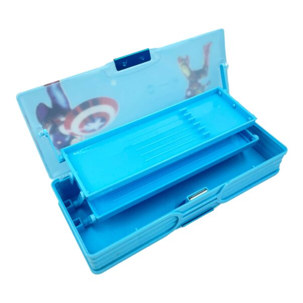 Car Pencil Box included Board Marker & Sharpener with Magnet Lock