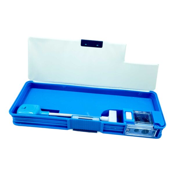 Bus Shape dual layer Metal Pencil Box