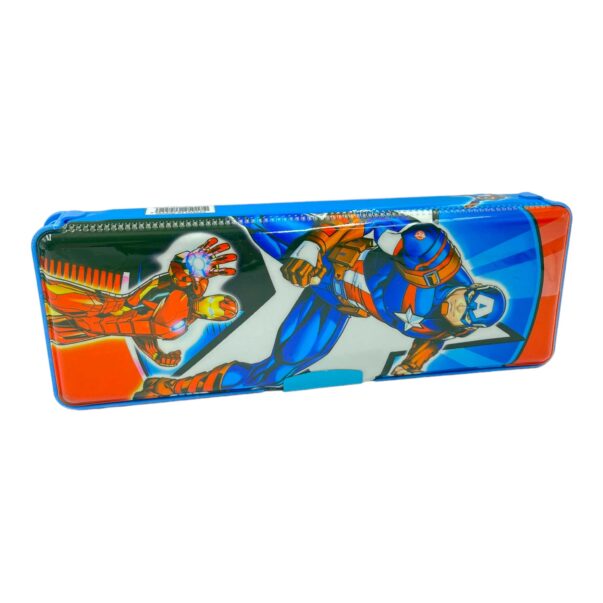 Avengers Pencil Box Built-in 2 Sharpeners with Magnet Lock