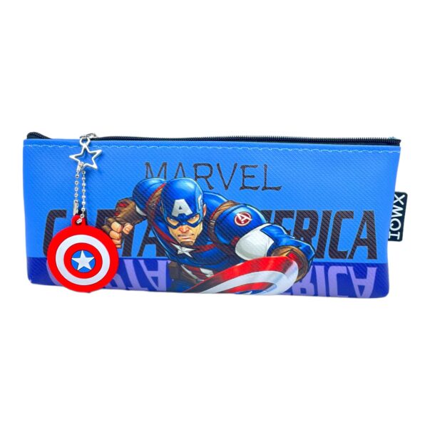 Pencil Pouch with Avenger keychain tag for Kids