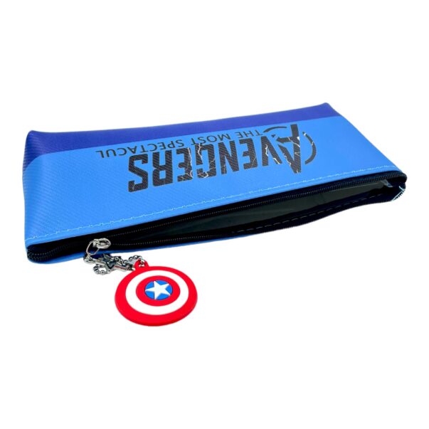 Pencil Pouch with Avenger keychain tag for Kids