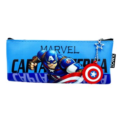 Pencil Pouch with Avenger keychain tag for Kids