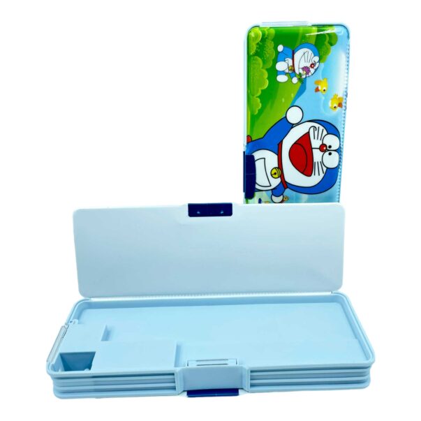 Doraemon LED Pencil Box Built-in 2 Sharpeners with Magnet Lock