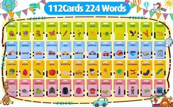 English Talking Flash Cards for Kids