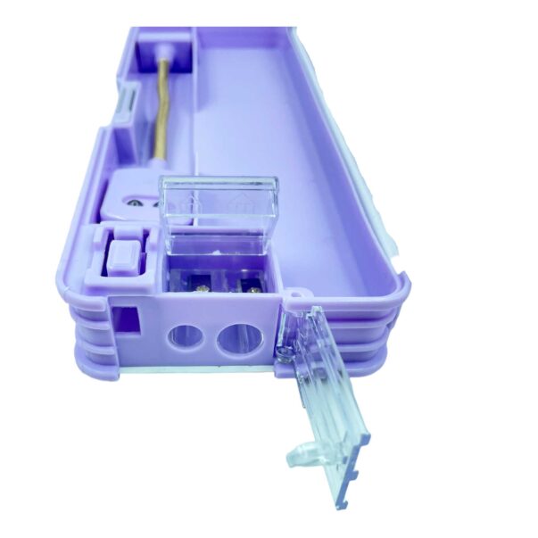 Frozen LED Pencil Box Built-in 2 Sharpeners with Magnet Lock